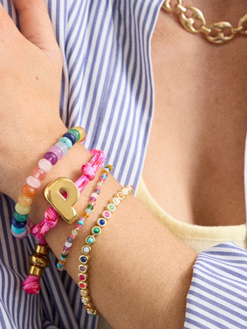 Initial charm Bracelets - Picture 3 of 4